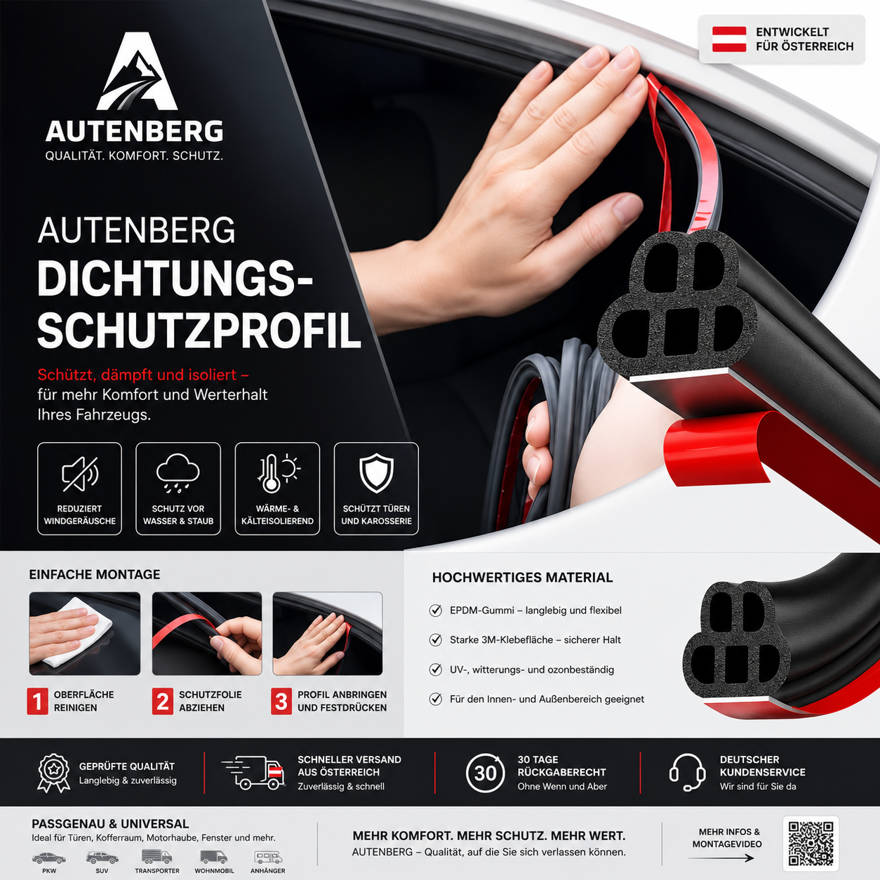 Autenberg Komfort-Dichtungsprofil 15 M